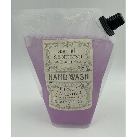 ASQUITH & SOMERSET ENGLAND " FRENCH LAVENDER " Hand Wash Refill Pouch Huge 67 oz - Picture 1 of 6